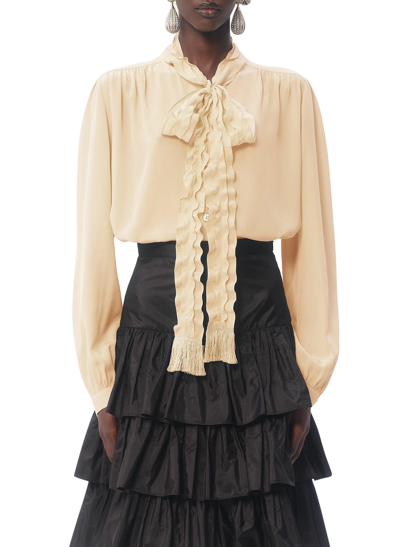 Elegant Crepe de Chine Shirt for Women - Soft & Flowy Blouse for Office, Party & Casual Wear | Perfect for Work, Date Night & Everyday Style
