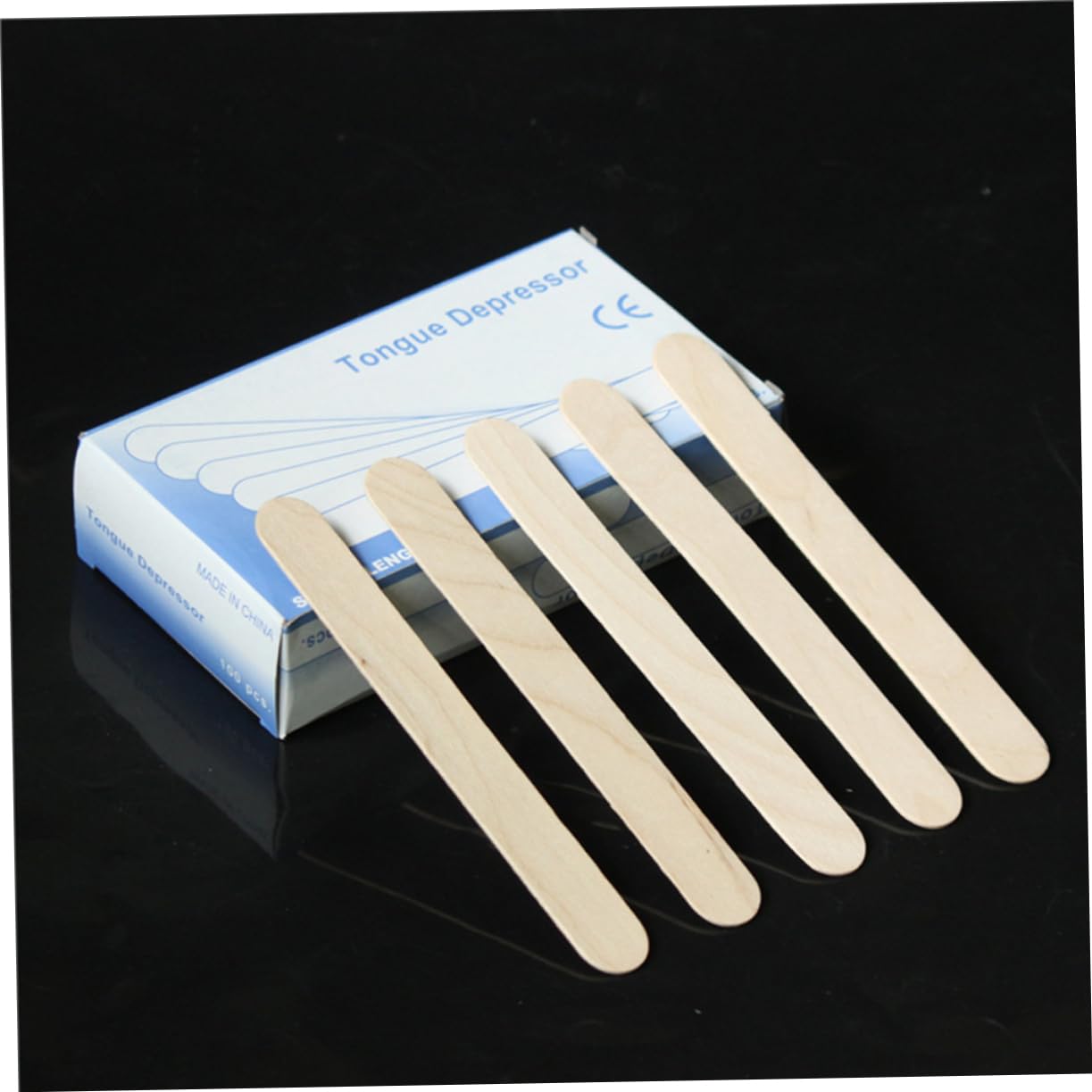 100pcs Wooden Waxing Spatulas - Wax Sticks for Hair Removal, Eyebrow Shaping & Facial Waxing - Reusable Wax Applicators for Salon & Home Use - Perfect for DIY Beauty, Spa & Professional Waxing Treatments