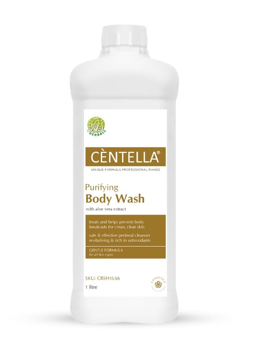 Centella Asiatica Body Wash for Soft Skin with Aloe Vera & Long-Lasting Fragrance | Hydrating Shower Gel for Women & Men | 1L Bottle | Perfect for Daily Use, Sensitive Skin & Post-Workout Refreshment