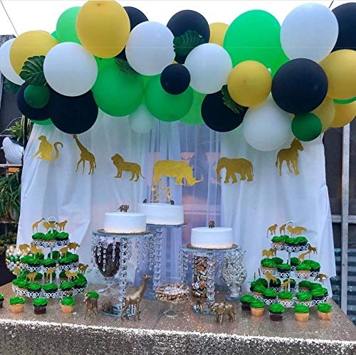 70PCS Jungle Safari Party Balloons Decoration Kit - Animal Print Balloon Arch & Baby Shower Supplies for Kids Birthday, Zoo Theme Party Decor (16 Feet) - Perfect for Jungle-Themed Birthday Parties, Baby Showers & Safari Events