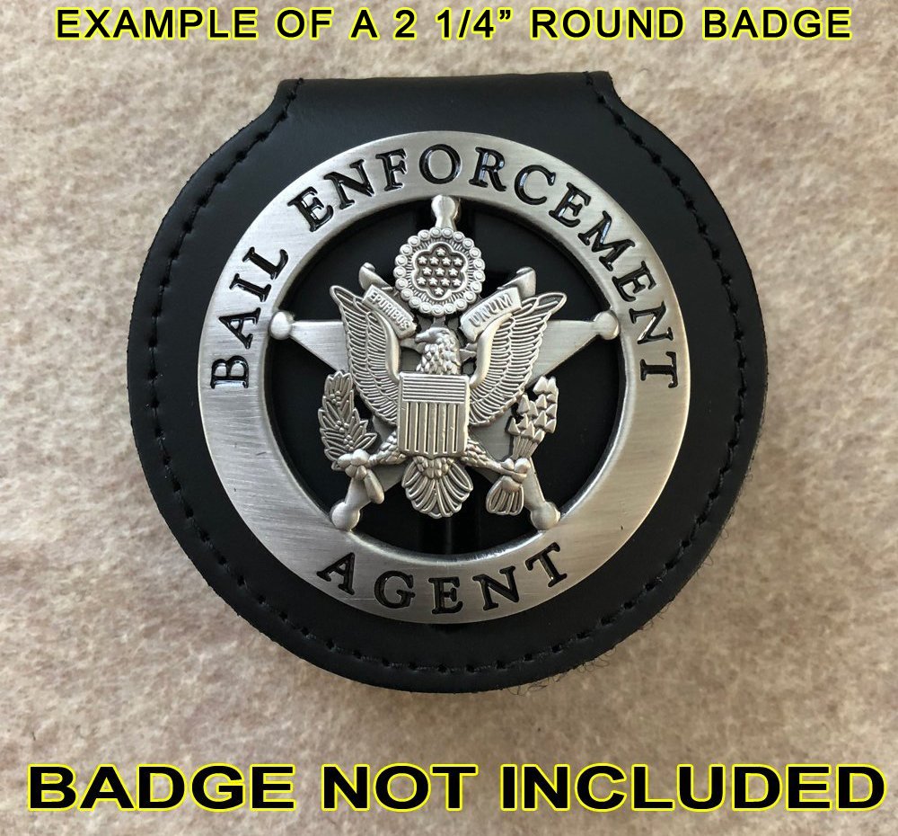 Round Belt Clip Badge Holder - One Size Fits All - Perfect for Security Guards, Nurses & Event Staff