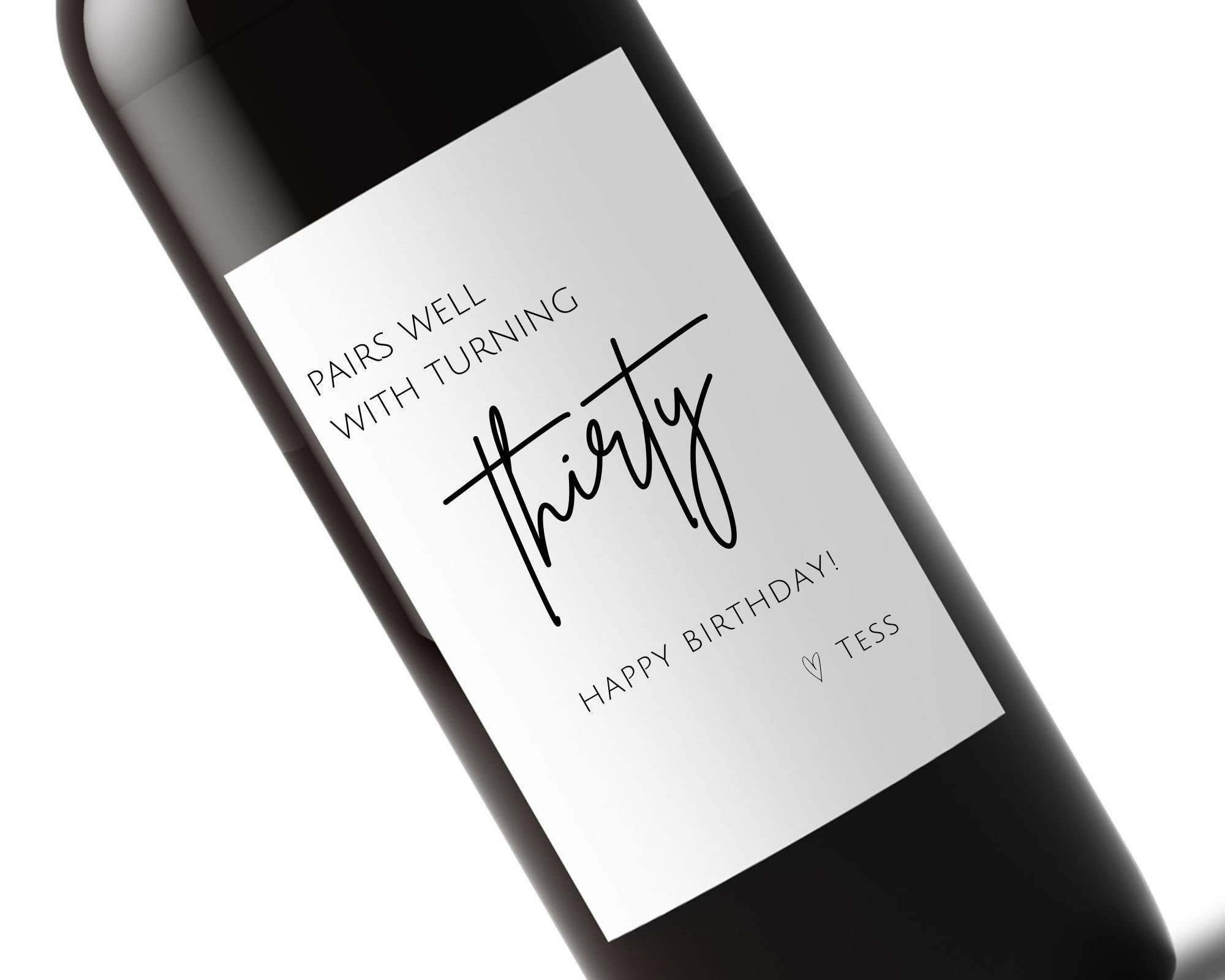 Personalized 40th Birthday Wine Label - Funny & Unique Gift for Women, Mom | Custom Wine Bottle Sticker | Perfect for 40th Birthday Parties, Milestone Celebrations & Gift Box Ideas