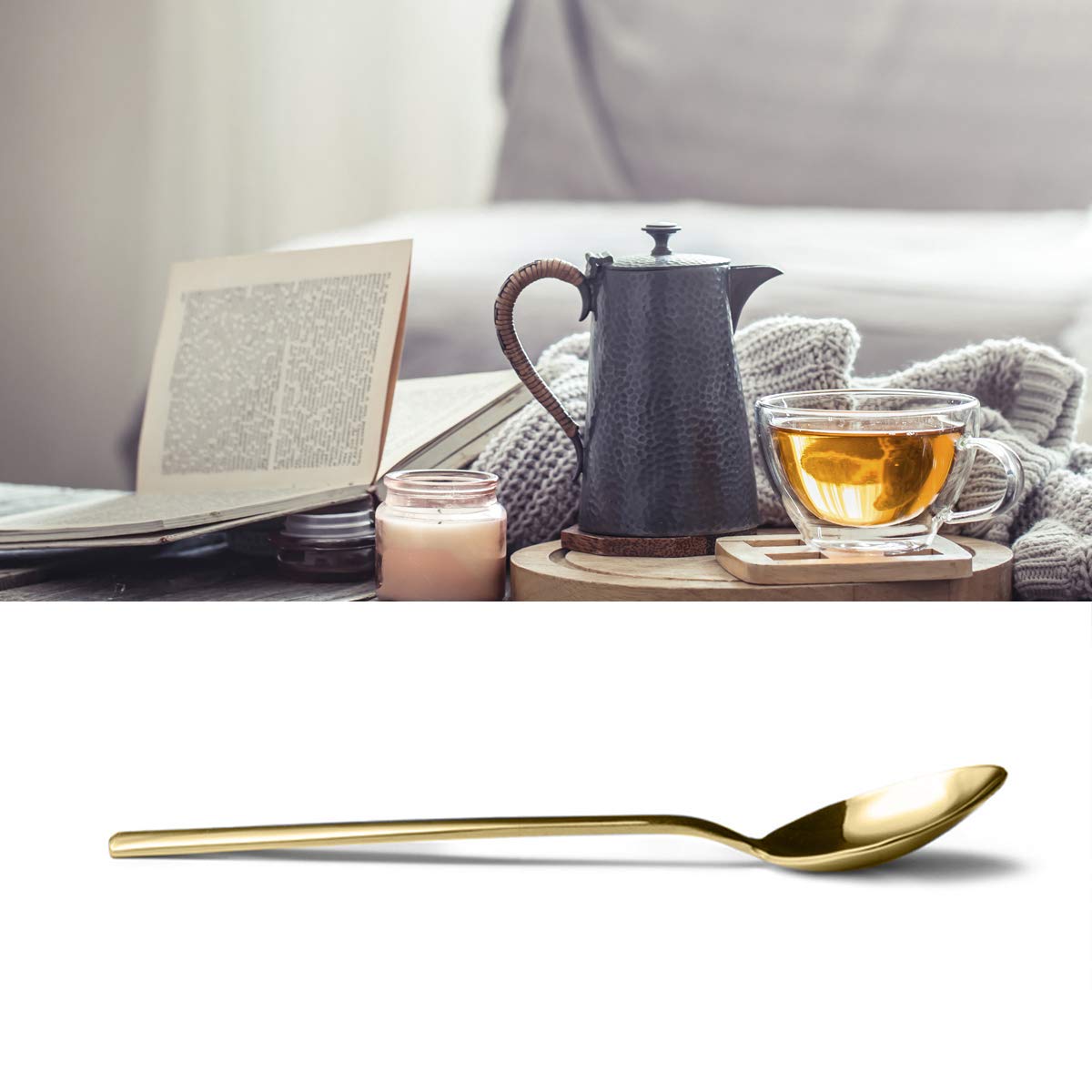 Best Friends Spoon for Women - Funny Gold Plated Tea Spoon with Engraved Stainless Steel - Cute Gift for Tea Lovers - Perfect for Birthday, Valentine's Day, Anniversary & Christmas - Ideal for Afternoon Tea, Bridal Showers & Friendship Gifts