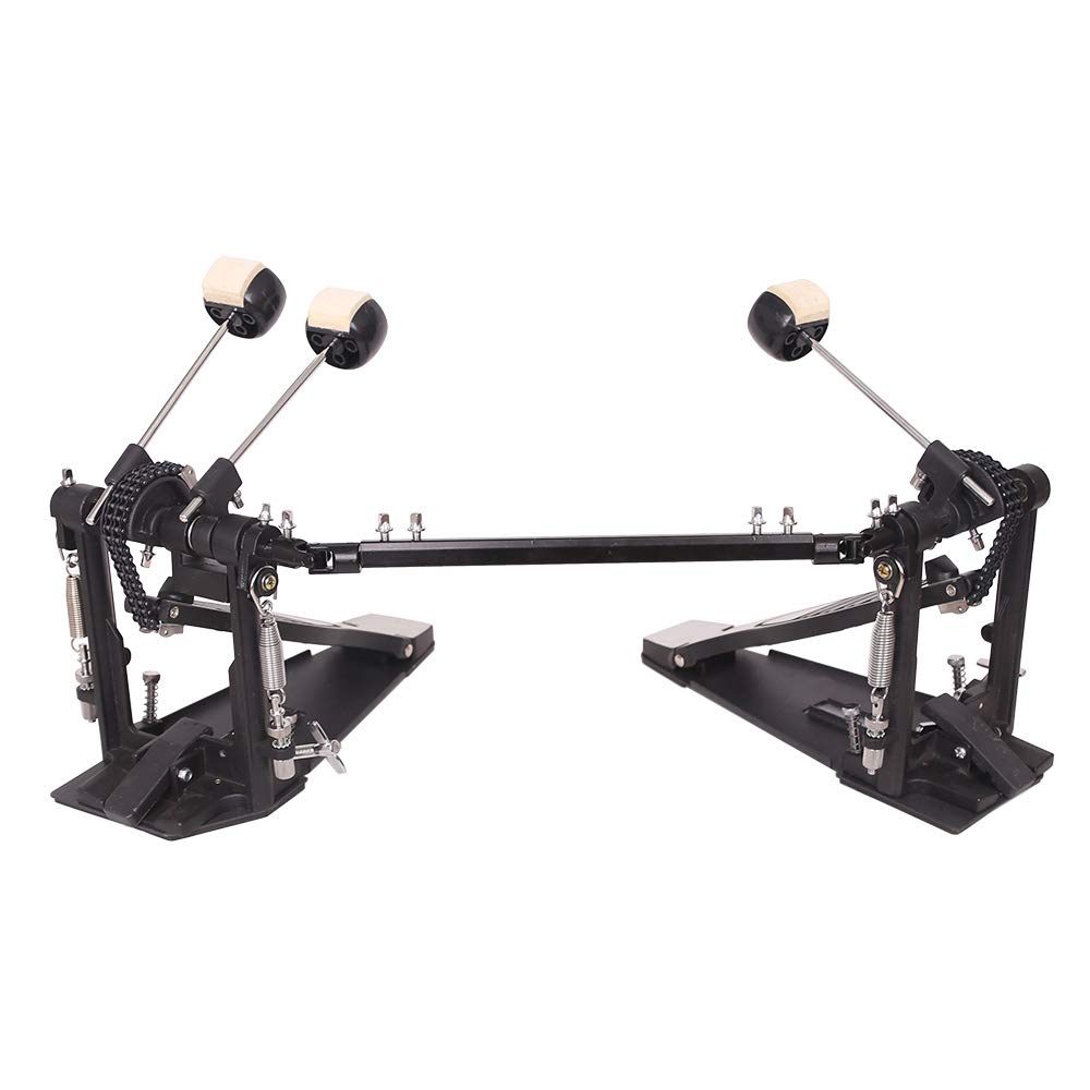 Professional Double Bass Drum Pedal for Drummers - Heavy Duty Double Kick Pedal with Smooth Action - Perfect for Metal, Rock & Live Performances