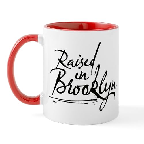 White/Red Inside - Raised In Brooklyn Mug