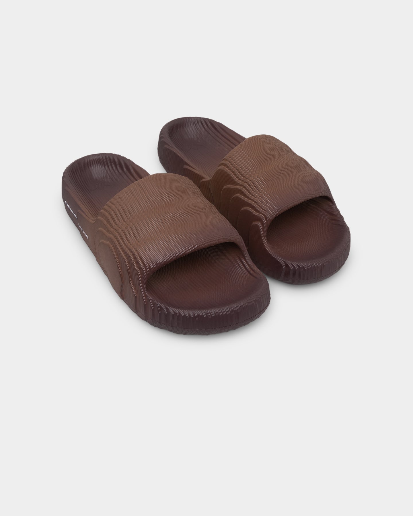 Adidas Adilette 22 Slides - Preloved Brown/Shadow Brown/Core Black - Comfortable Men's & Women's Shower Sandals for Pool, Beach, Gym & Home Use