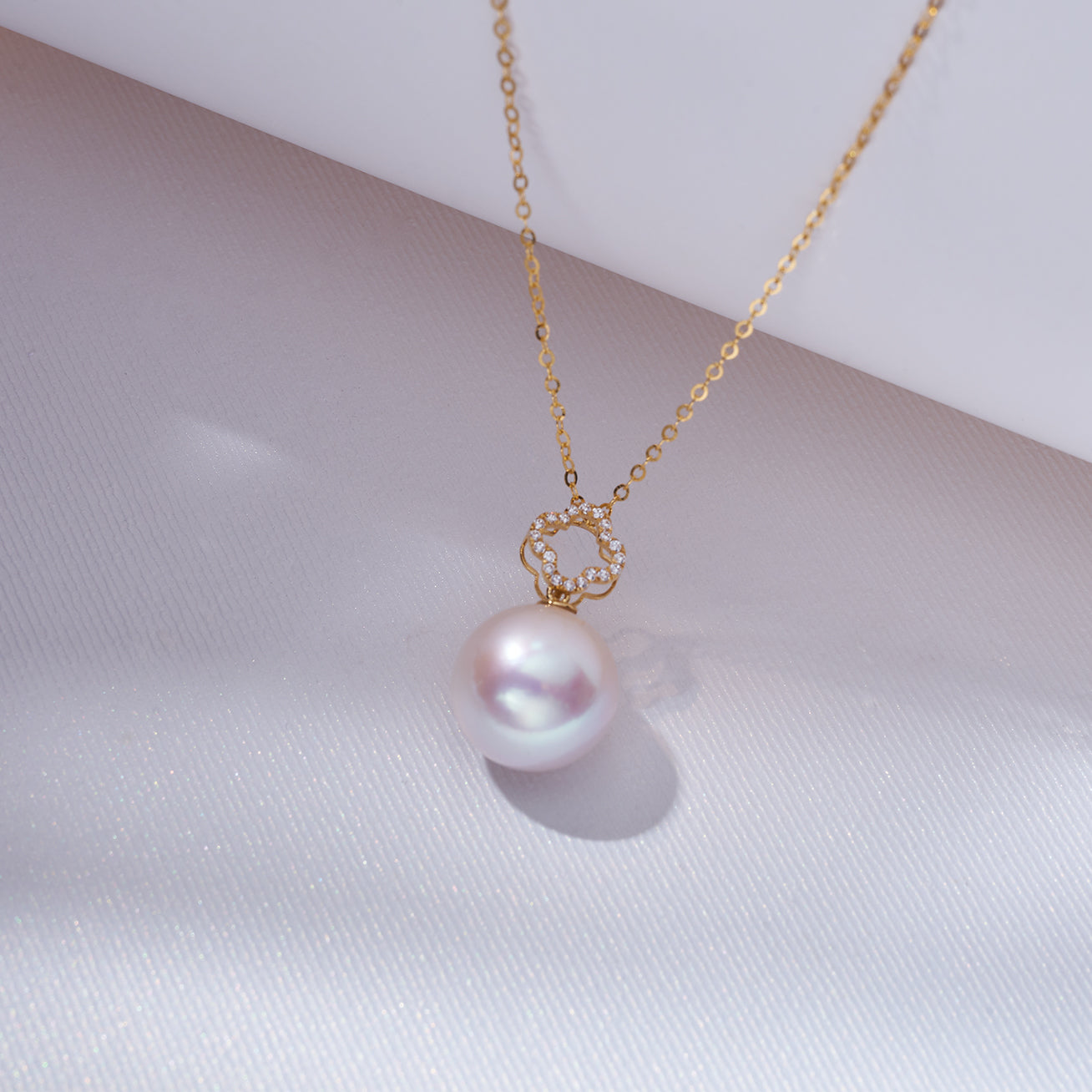 18K Solid Gold Edison Pearl Necklace for Women - Classic Elegant Jewelry Gift for Birthday, Anniversary & Special Occasions (KN00226)