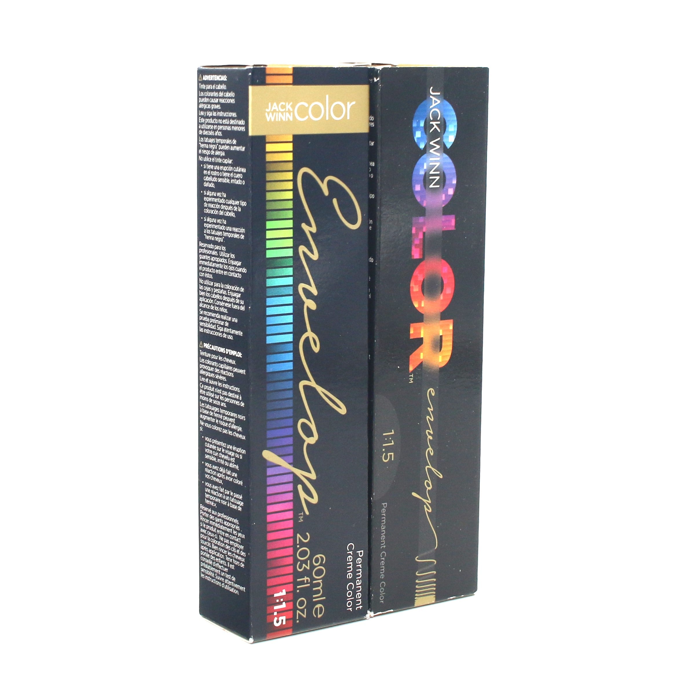 Jack Winn Envelop Permanent Creme Hair Color 2.03 oz (60ml) - Long-Lasting Vibrant Hair Dye for Women & Men - Perfect for Home Use, Salon Styling, and Gray Coverage