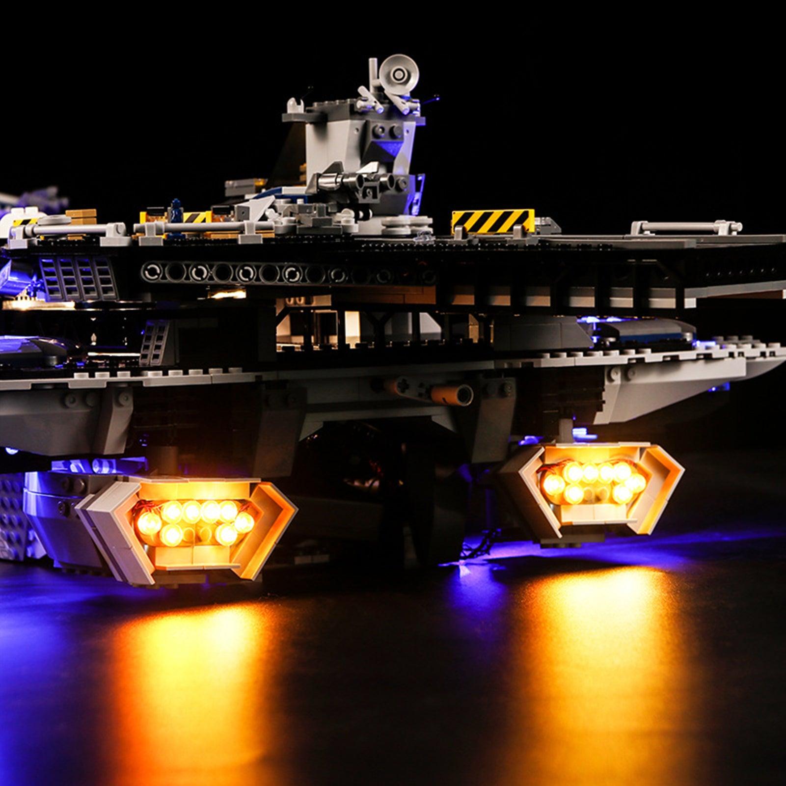 Best Light Kit for LEGO Super Heroes The Shield Helicarrier 76042 - DIY Lighting Set for LEGO Models - Perfect for Display & Nighttime Showcase
