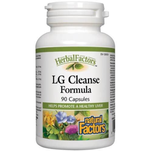 Natural Factors LG Cleanse Formula - 90 Capsules for Digestive Health & Detox Support | Herbal Cleanse Supplement for Gut Wellness & Liver Function