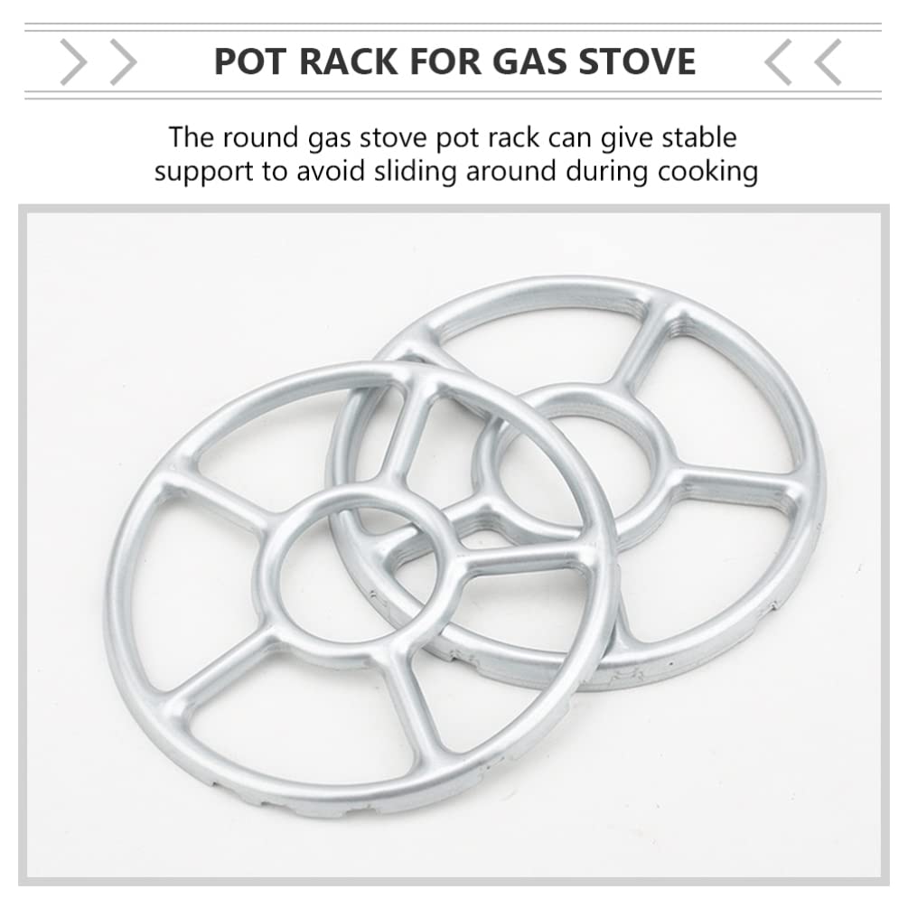 3-Piece Universal Gas Stove Pot Support Racks - Heavy Duty Stove Accessories for Wok & Pans - Durable Gas Hob Trivets for Kitchen Cooktops - Perfect for Cooking, Grilling & Food Prep