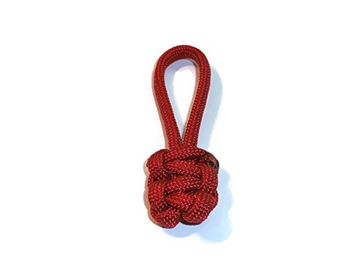 RedVex Paracord Zipper Pulls - Cobra Style Lanyards for Knives & Gear (Red, 2.5