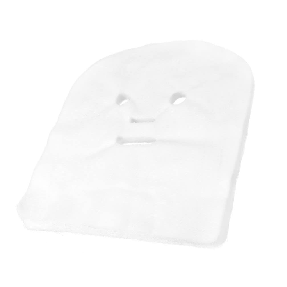 Beaupretty 100pcs White Net Face Gauze Masks - Soft High Frequency Gauze Pads for Facial Spa, Skin Care & Nail Brushing | Beauty Supplies for Professional & Home Use