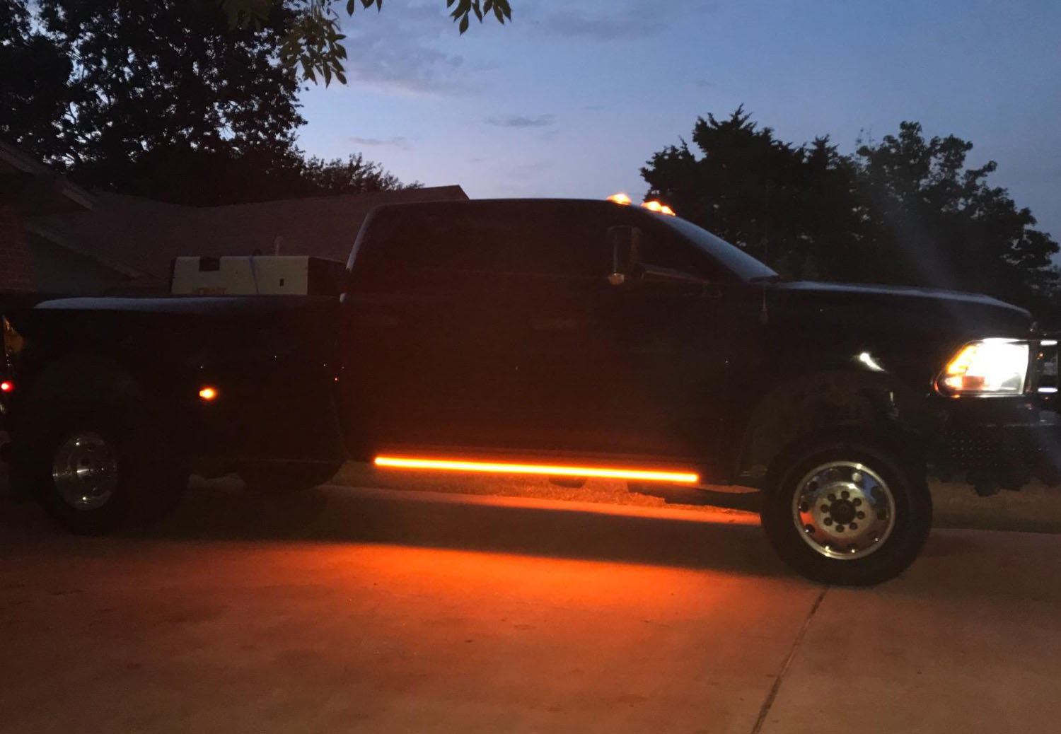 40 Amber 63 SMD Flexible LED Running Board Lights for Trucks & SUVs - Waterproof Step Lighting Kit for Off-Road, Night Driving & Vehicle Customization