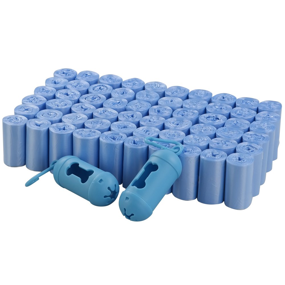 Eco-Friendly Dog Poop Bags - 60 Rolls (1200 Count) Unscented Waste Bags with 2 Dispensers | Perfect for Daily Dog Walks, Park Visits & Pet Cleanup
