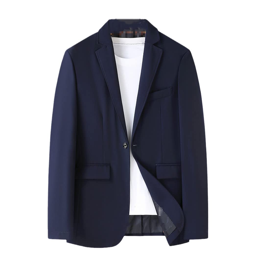 Men's Business Casual Blazer - Plus Size Solid Color Suit Jacket for Work & Dress | Slim Fit Office Coat in Black & Gray | Perfect for Business Meetings, Weddings & Formal Events