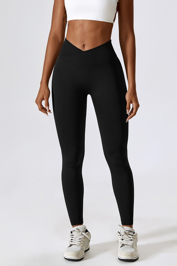 ZASUWA Women's High Waisted Solid Color Seamless Scrunch Butt Lifting Leggings - Perfect for Yoga, Gym Workouts & Everyday Wear