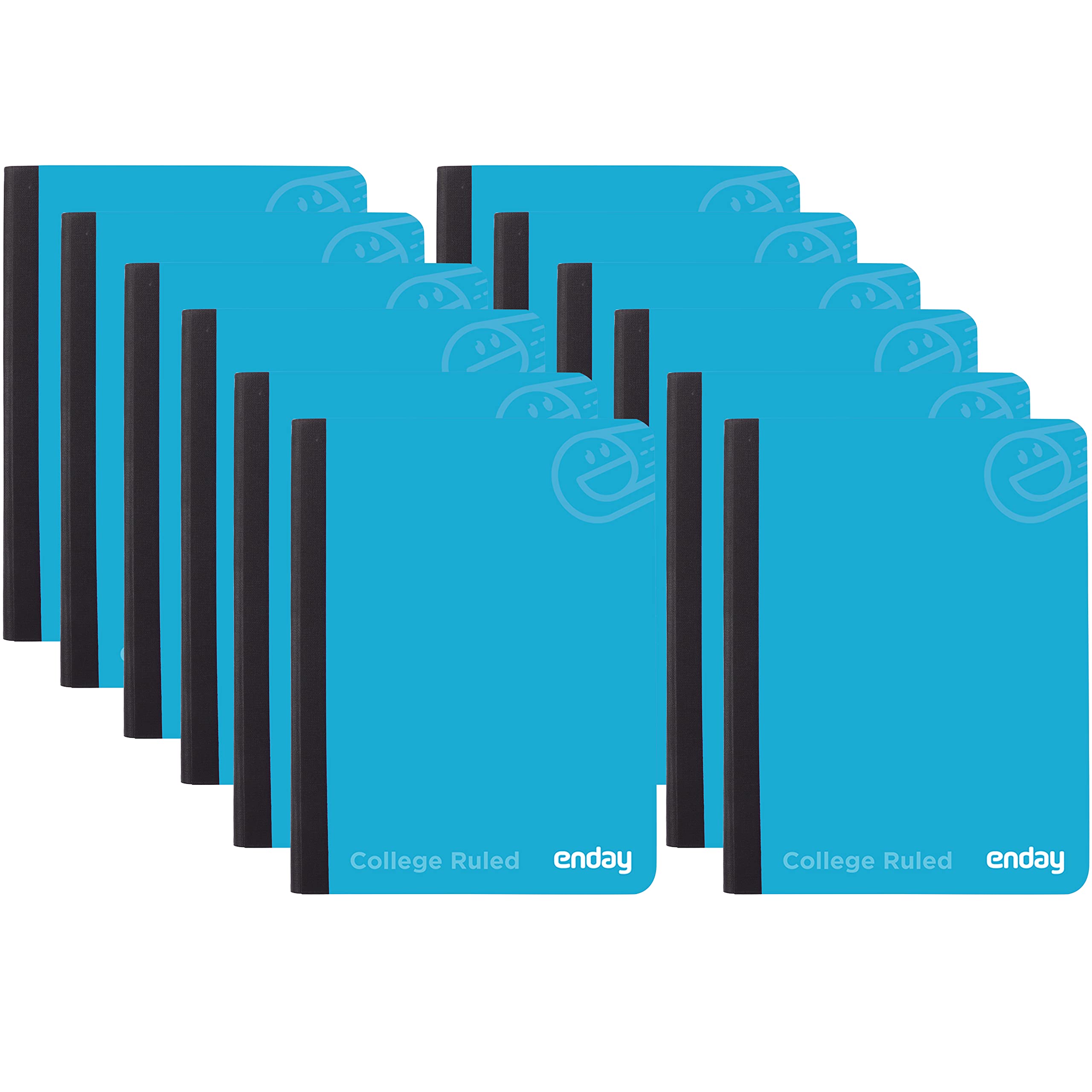 Enday 48-Pack College Ruled Composition Notebooks - Blue Hard Cover, 100 Sheets Premium Lined Paper, Bulk School & Office Supplies for Students, Teachers & Professionals - Perfect for Note-Taking, Journaling & Project Planning