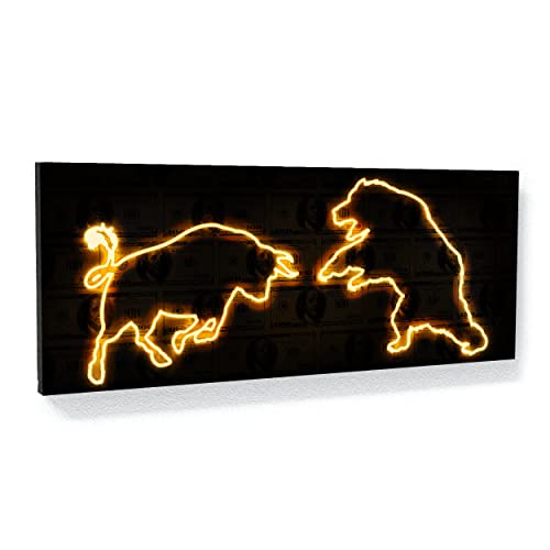 Bull Vs Bear Neon Orange