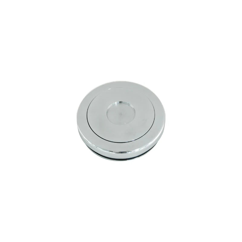 Cal Custom Euro Style Polished Aluminum Horn Button for 9 Bolt Wheels - CAL 4653 | Premium Steering Wheel Upgrade for Classic Cars & Hot Rods