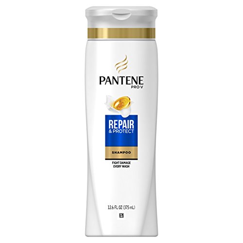 Pantene Pro-V Repair & Protect Shampoo with Keratin for Damaged Hair - 12.6 oz | Strengthens & Smooths Hair | Daily Use for Shiny, Healthy Locks | Perfect for Color-Treated & Heat-Damaged Hair
