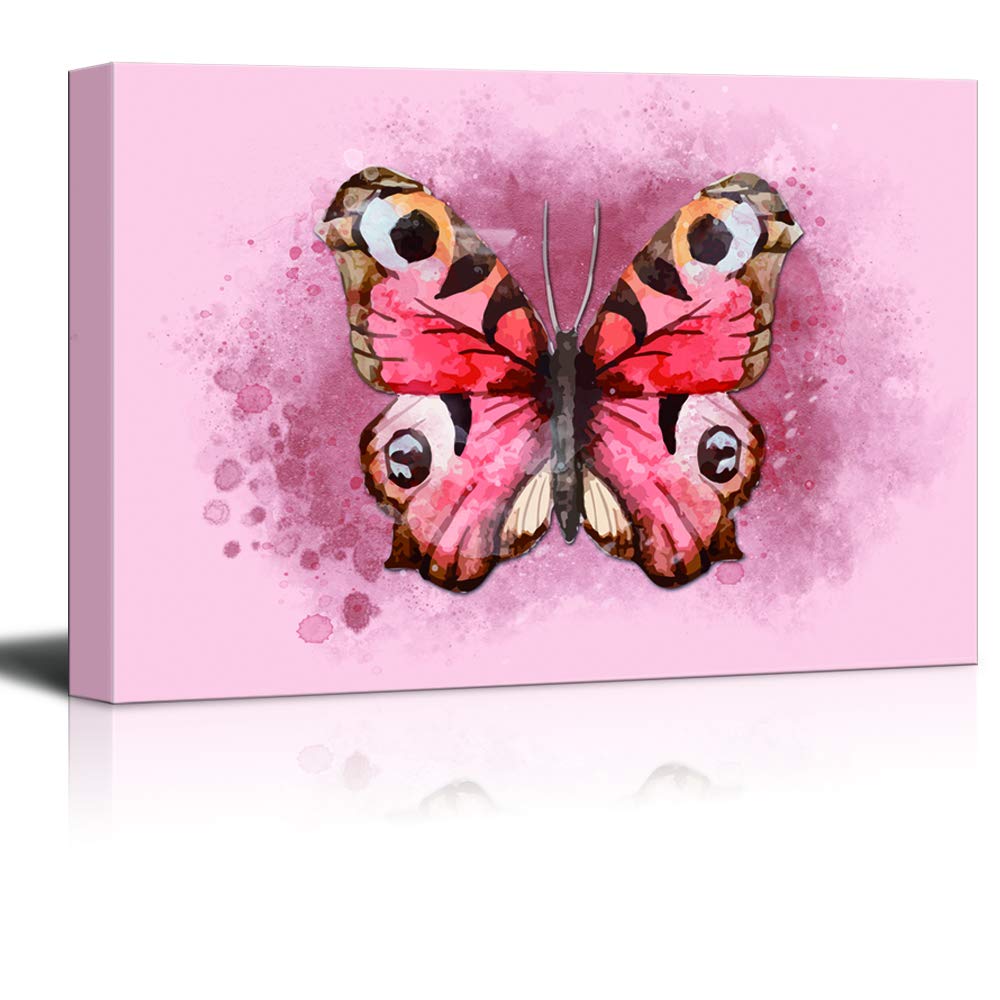 Wall26 Colorful Butterfly Canvas Wall Art - 16x24 Inch Framed Painting Print, Modern Home Decor for Bedroom & Living Room | Perfect for Nature Lovers & Interior Design