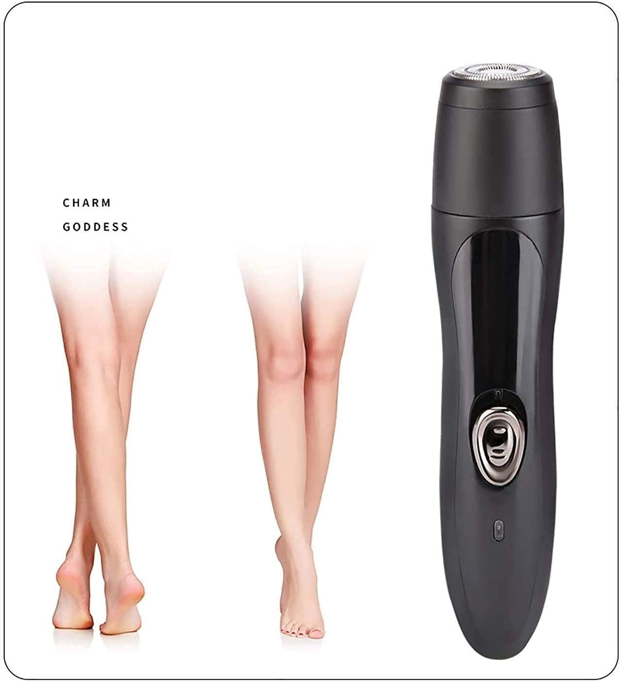 QIYUDS 2-in-1 Painless Men's Nose & Ear Hair Trimmer with Cleaning System - Wet/Dry USB Rechargeable Facial Hair Remover for Grooming | Perfect for Travel, Home & Professional Use