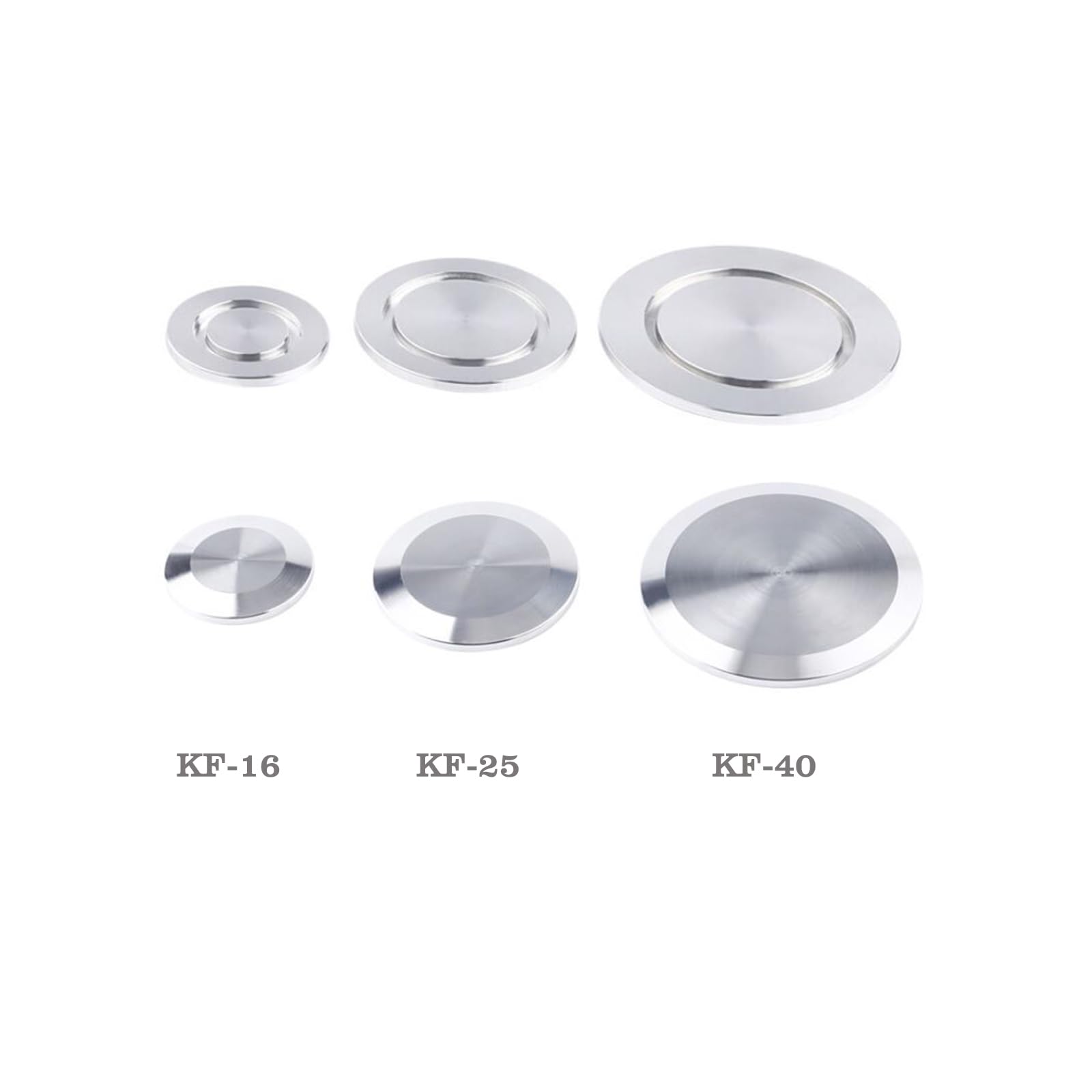 2PS KF40 Vacuum Fittings - Stainless Steel KF 40 Tri Clamp Blank Flange Plate, Blind Cap & End Caps for Dairy, Food, Wine, Beverage & Cosmetics Processing - Perfect for Industrial Vacuum Systems & Laboratory Equipment
