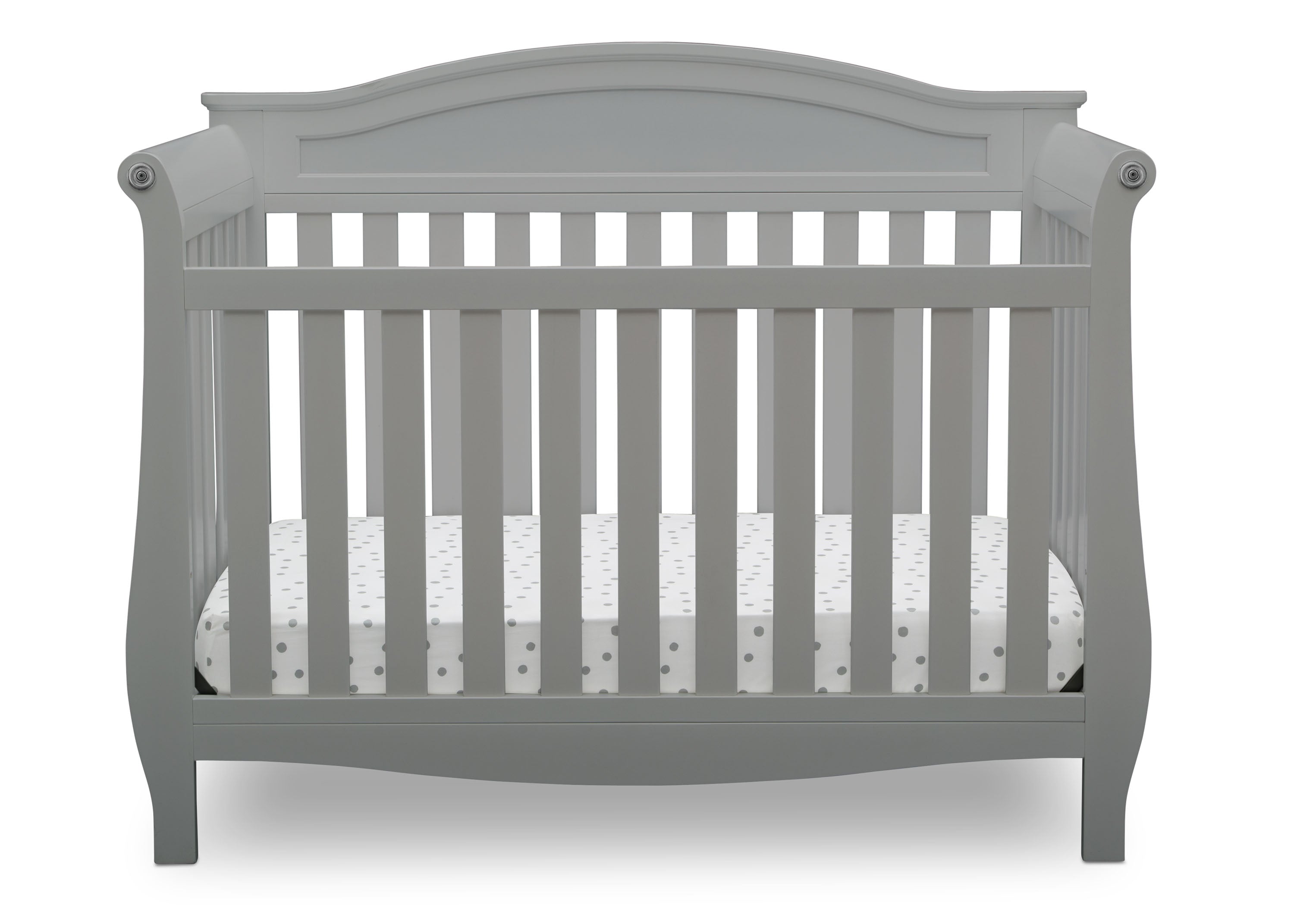 Lancaster 4-in-1 Convertible Baby Crib - Toddler Bed, Daybed & Full-Size Bed - Safe & Stylish Nursery Furniture for Newborns & Kids (White) - Perfect for Nurseries, Bedrooms & Daycare Centers