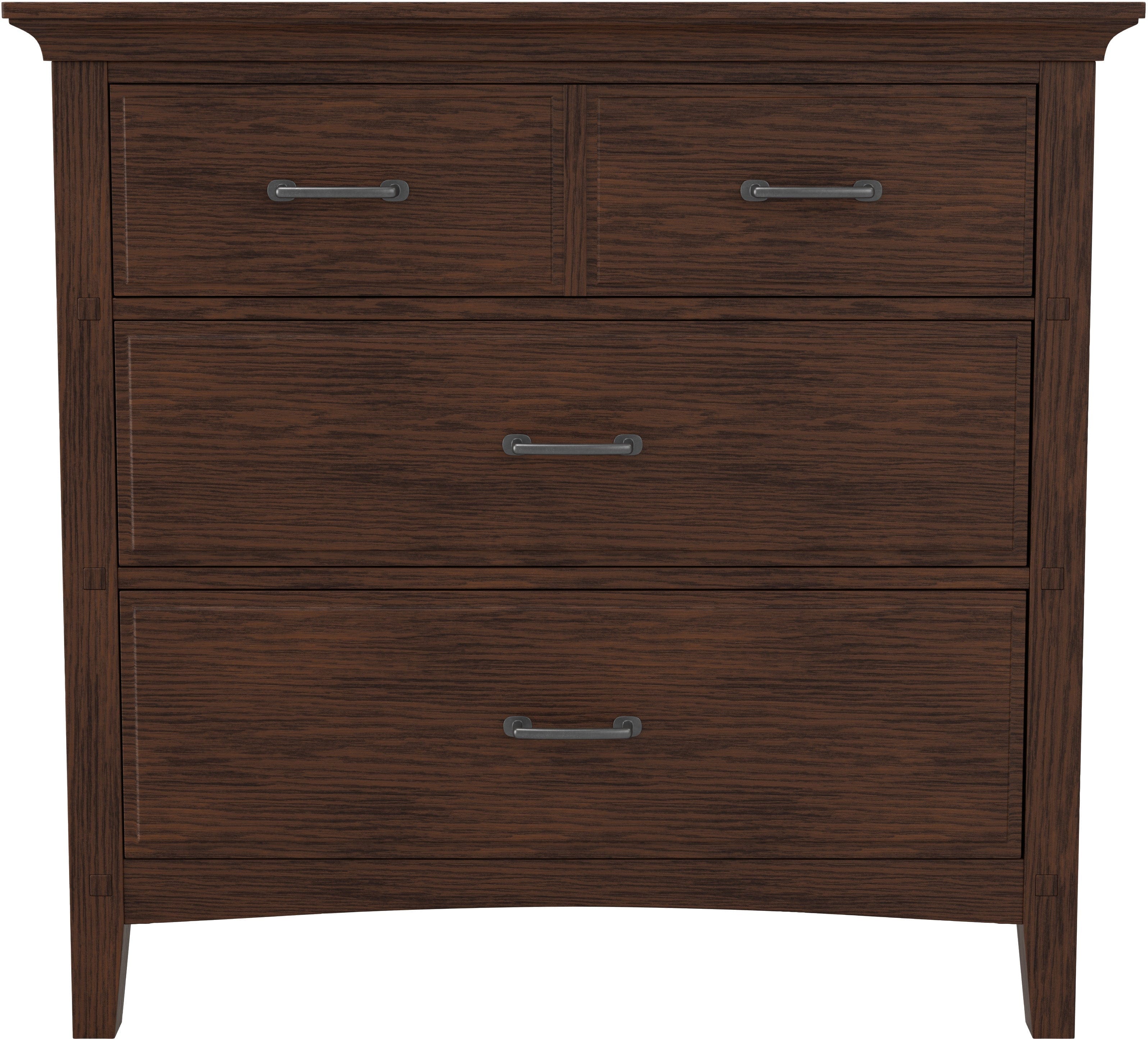 Office Star Modern Mission 3-Drawer Chest [BP 4201 04K] - Stylish Storage Solution for Home Office, Bedroom, or Dorm Organization