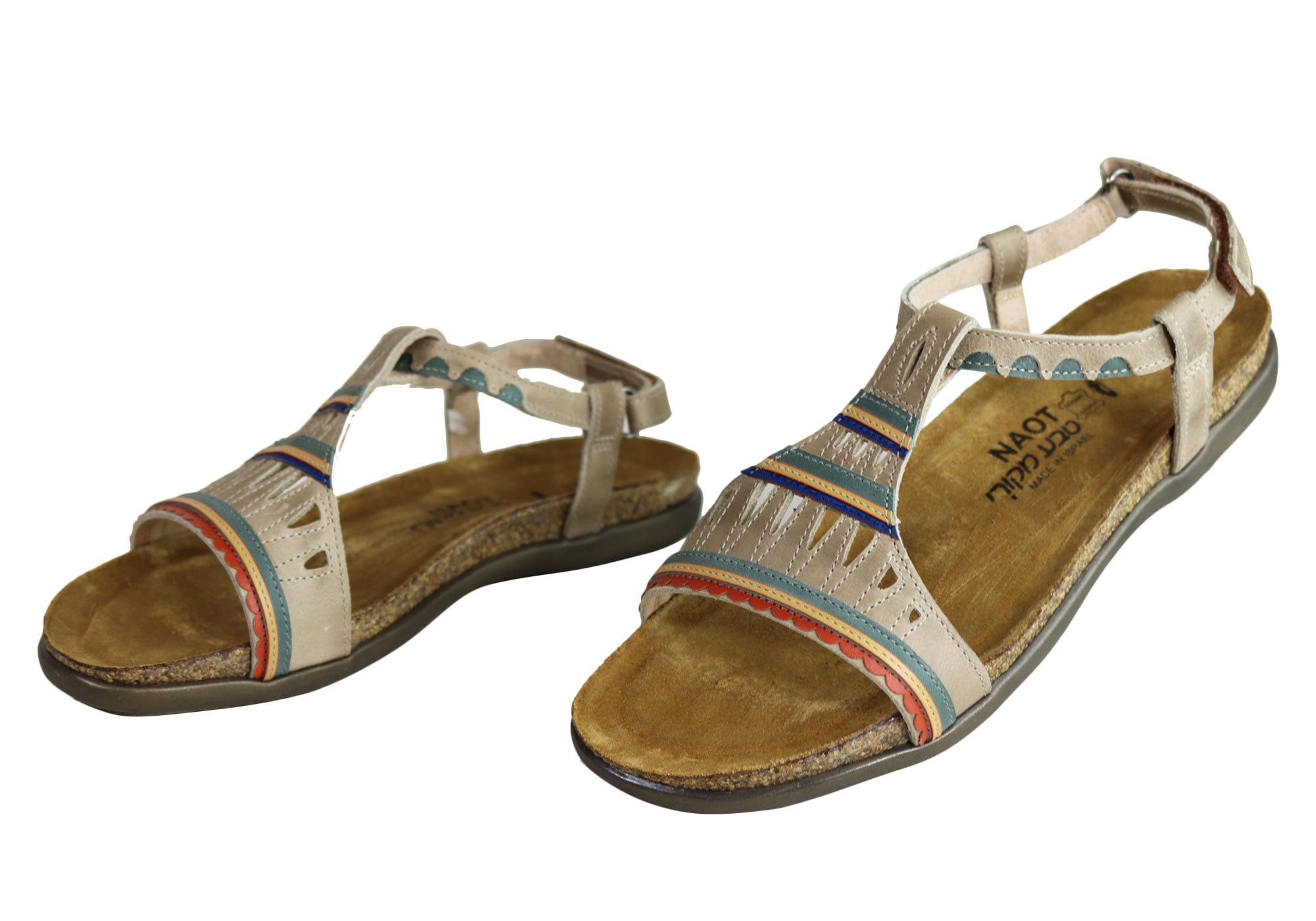 Naot Odelia Women's Comfortable Cushioned Supportive Leather Flat Sandals - Perfect for Walking, Travel & Summer Outfits