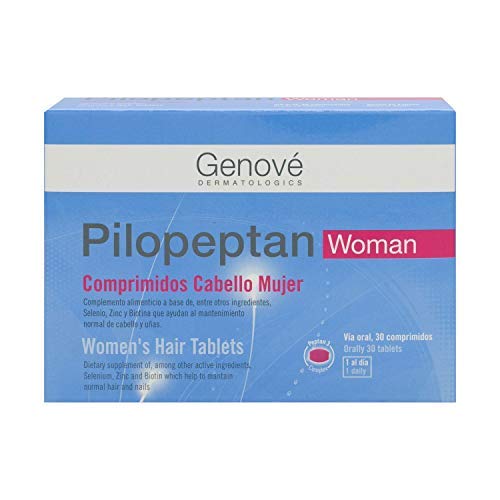 3 Pack Genové Pilopeptan Hair Regrowth Treatment for Women - 90 Tablets (30 x 3) - Stops Hair Loss & Strengthens Nails - Effective Hair Growth Supplement for Thinning Hair - Perfect for Daily Use at Home or Work