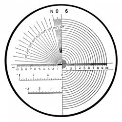 10x Reticle #6 Magnifier - Precision Measurement Tool for Jewelry, Electronics & PCB Inspection