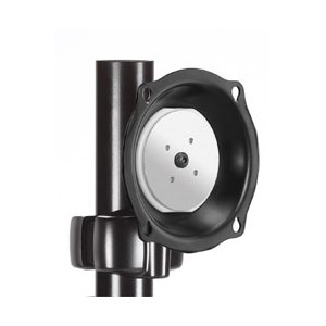 Pivot-Pitch Pole Mount 200x200mm - Black - Heavy Duty TV Wall Mount for Flat Screen TVs up to 80 lbs - Perfect for Living Room, Bedroom & Office Setup