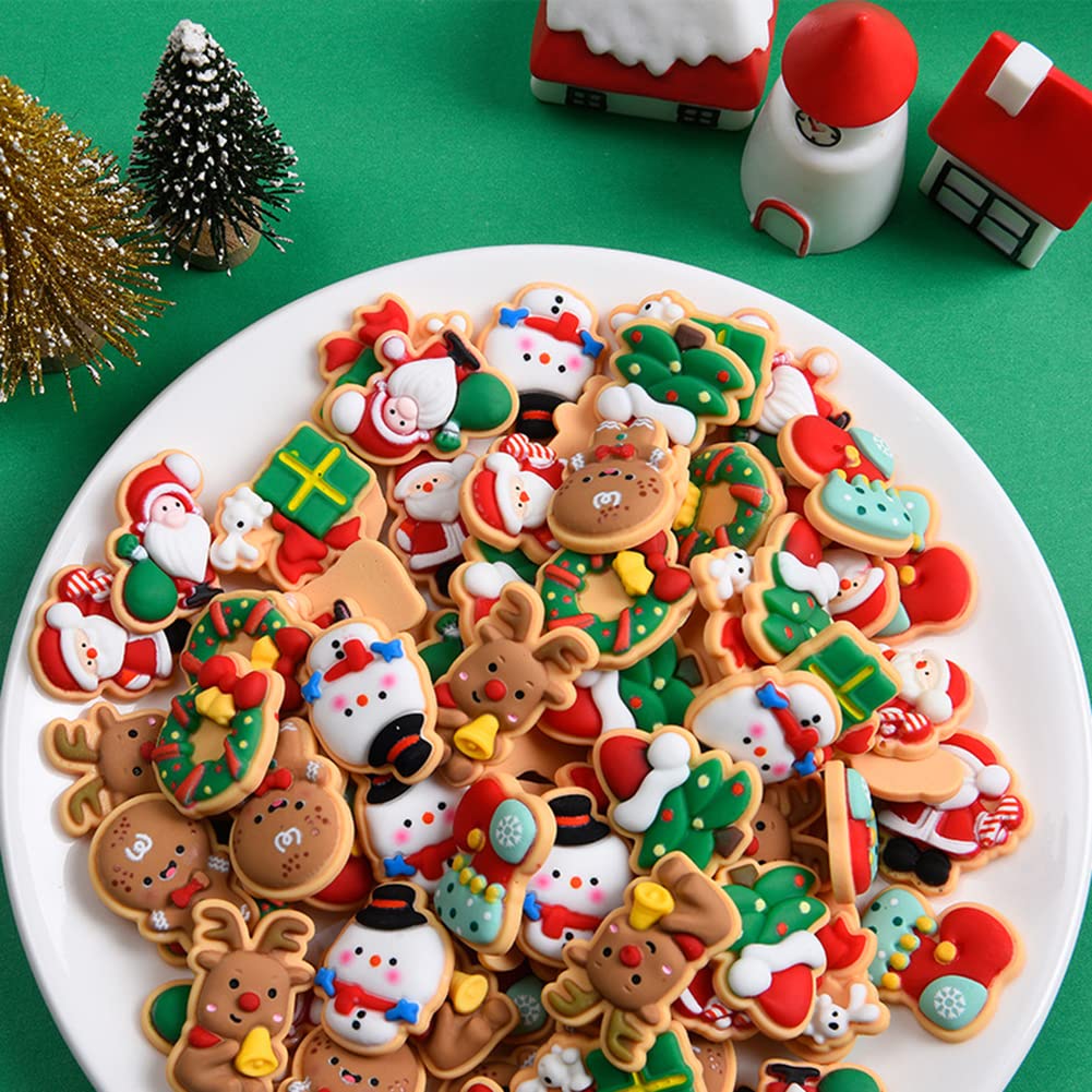 GARVEE 1PC Christmas Resin Ornaments Set - Waterproof Santa, Snowman & Tree Bell Decorations - DIY Holiday Crafts for Kids - Perfect for Xmas Tree Decor, Gift Giving & Winter Home Decoration