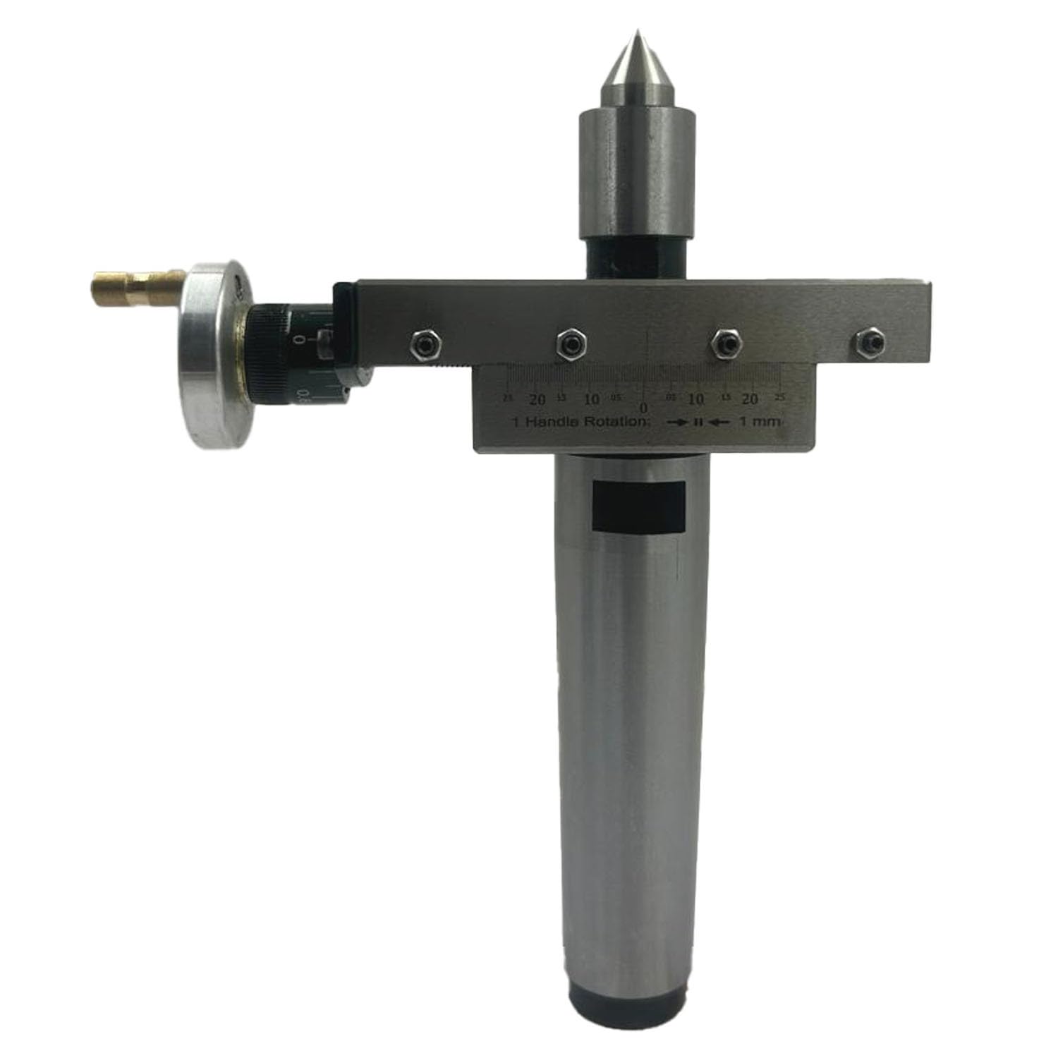 New Improved Taper Turning Attachment with Revolving Live Center for Lathe Machine - Metric (Morse Taper 4MT) | Precision Metalworking Tool for Turning, Tapering & Machining Operations