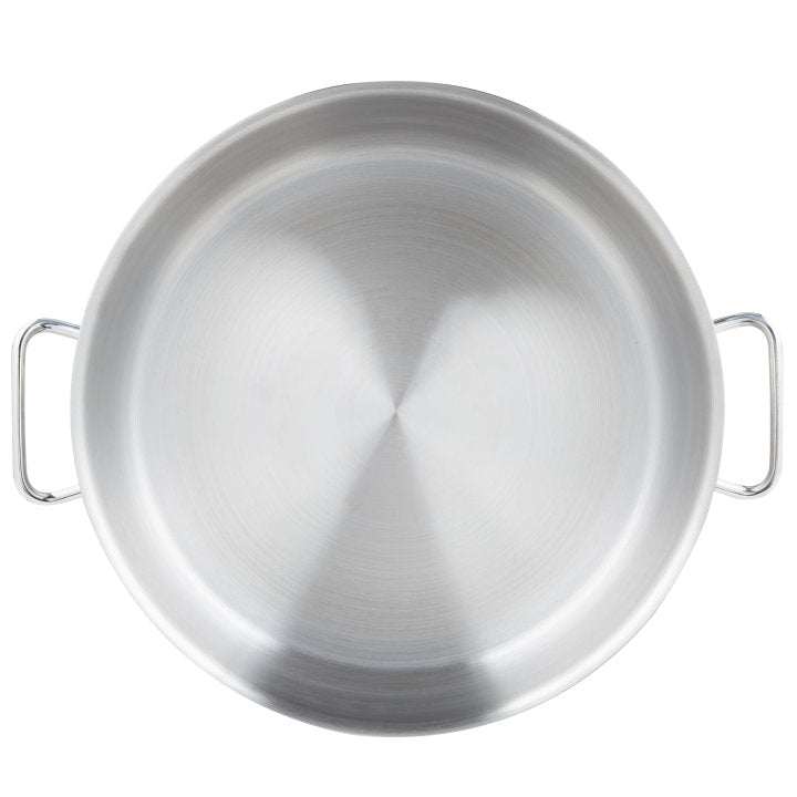 Vollrath Intrigue 18 Qt Stainless Steel Braiser Pan - Professional-Grade Cookware for Roasting, Braising & Searing - Perfect for Restaurants, Catering & Home Chefs