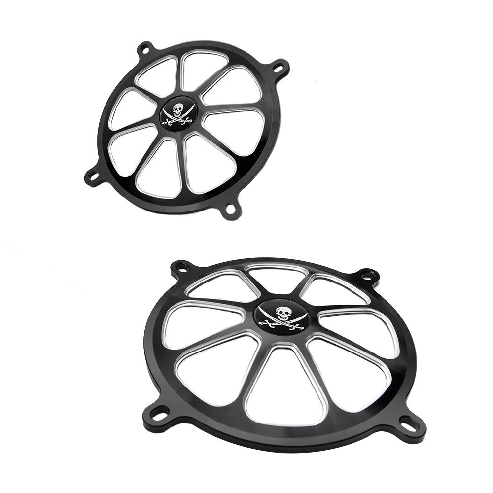 GUAIMI Audio Fairing Mount Speaker Grill Cover for Harley Touring Street Glide FL Trike 1996-2013 - Pirate Style | Motorcycle Audio Upgrade & Customization Accessory | Perfect for Road Trips & Bike Shows
