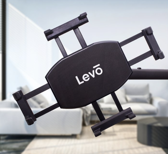 LEVO Dual Clamp Tablet Holder for LEVO G2 Stands - Secure Mount for iPad, Samsung Tablets - Perfect for Home, Office, and Studio Use