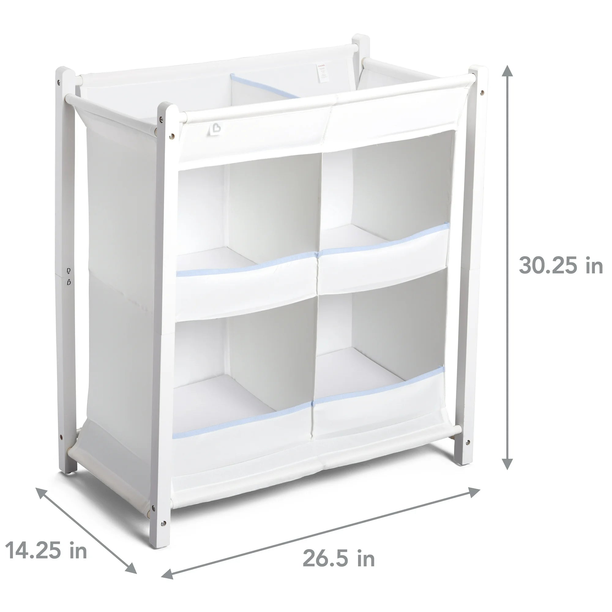 Munchkin Nursery Essentials Diaper Organizer - Baby Diaper Storage & Organizer for Nursery, Changing Table, or Closet - Perfect for Newborn & Toddler Essentials