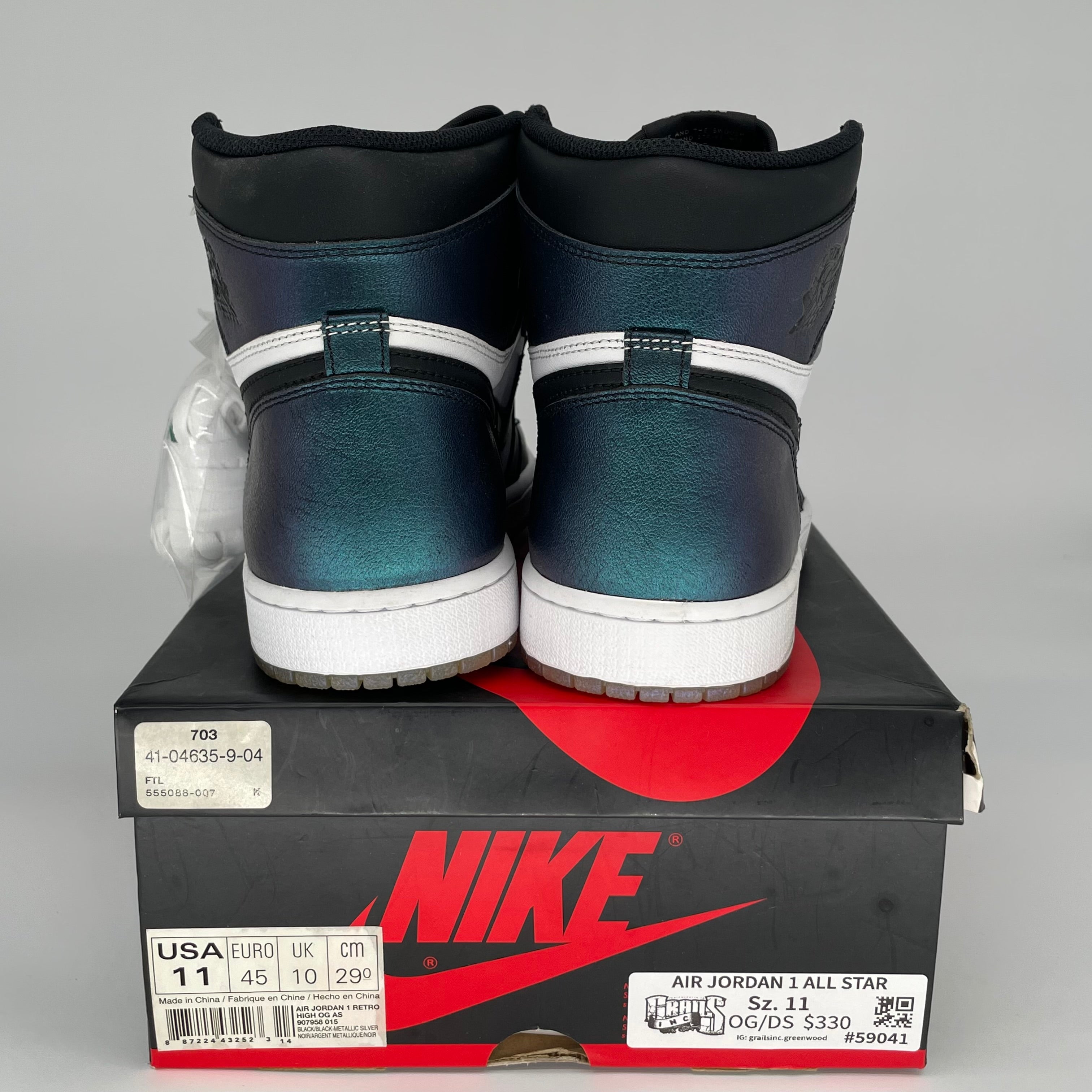 AIR JORDAN 1 ALL STAR Basketball Shoes Men's Size 11 - Style 907958-015 | Retro High Top Sneakers for NBA Games & Street Fashion