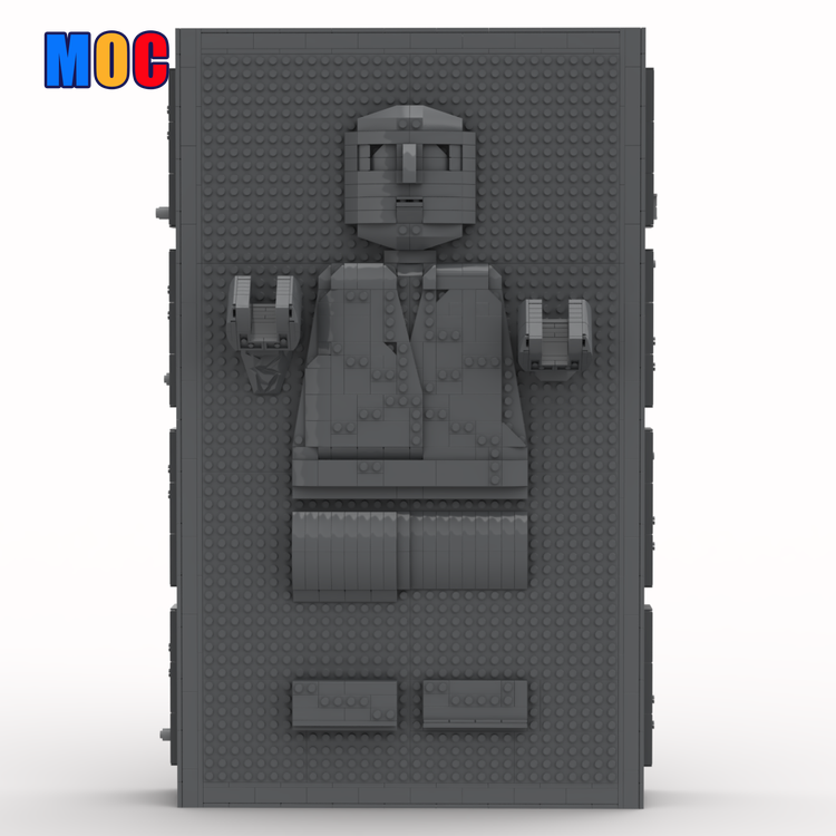 1717PCS MOC 94303 Han Solo in Carbonite Mega Building Blocks Set - Star Wars Collectible Model Kit for Adults & Kids - Perfect for Display, Gifts & Creative Play