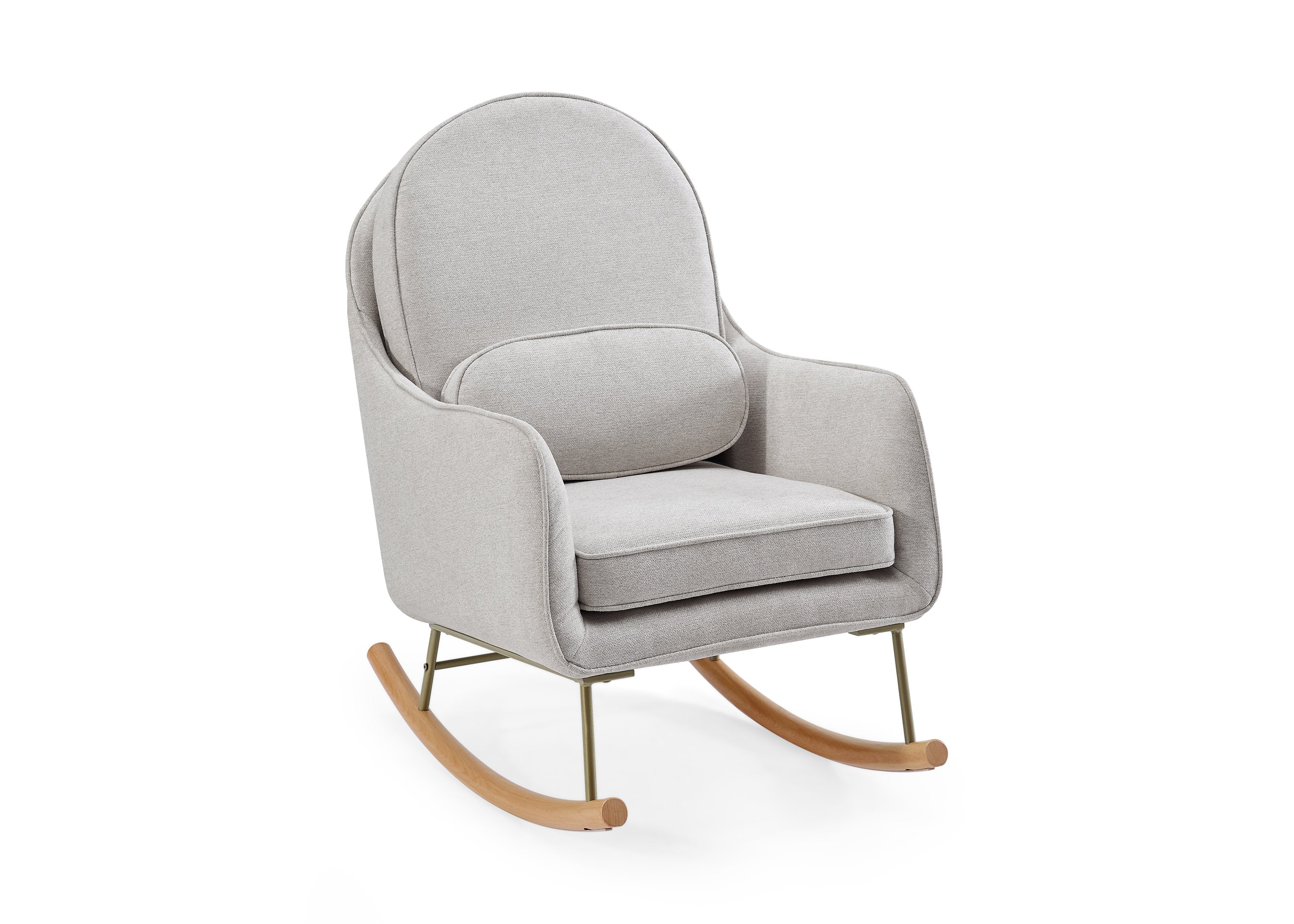 LiveSmart Evolve Fabric Ella Rocker - Comfortable & Stylish Rocking Chair for Living Room, Nursery, or Office Relaxation