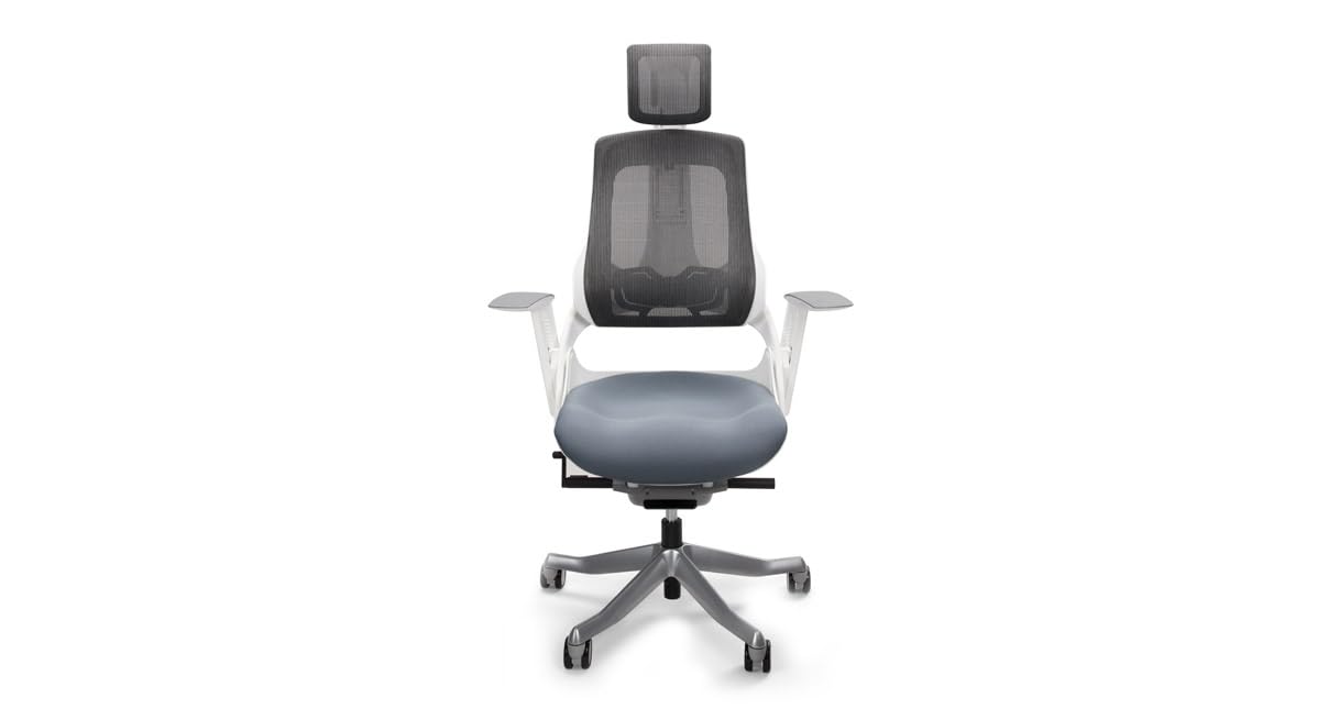 Uplift Desk Pursuit Ergonomic Office Chair - White - Adjustable Lumbar Support & Tilt for Comfort - Perfect for Home Office, Gaming & Workspace