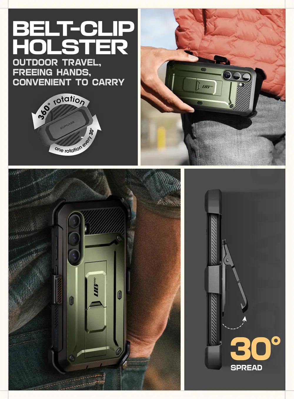 SUPCASE Galaxy S25 Plus UB Pro Military Grade Protective Case - Shockproof, Drop Proof Phone Cover for Outdoor, Work & Daily Use