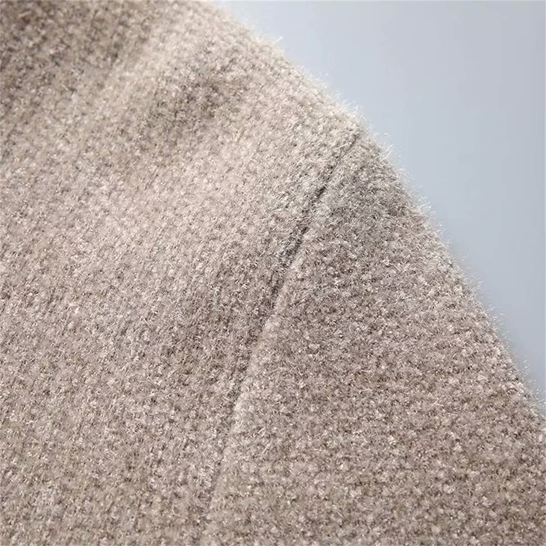 Men's Winter Turtleneck Sweater - Warm High Neck Pullover for Casual Wear