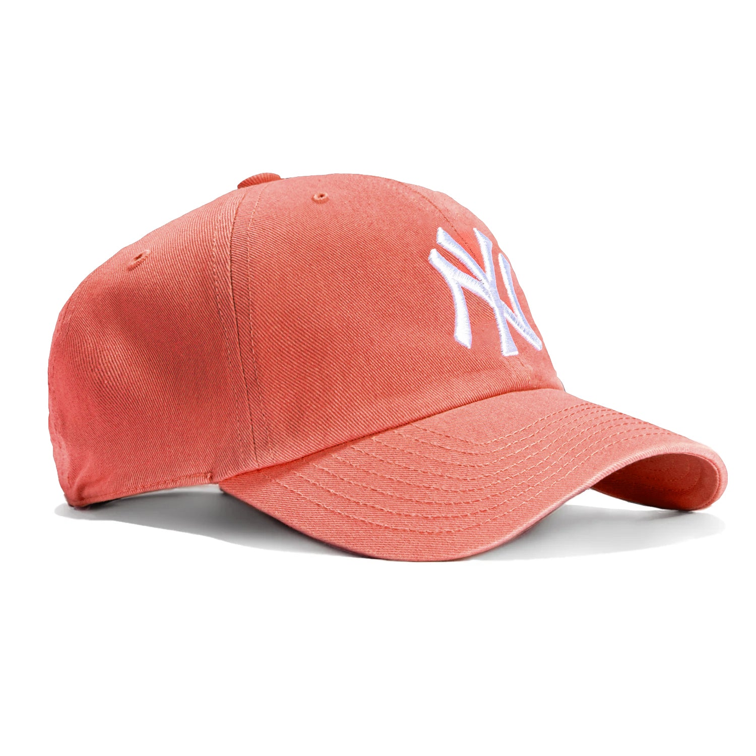 47 Brand New York Yankees Cleanup Adjustable Baseball Cap - Peach - Perfect for Baseball Games, Outdoor Activities & Casual Wear