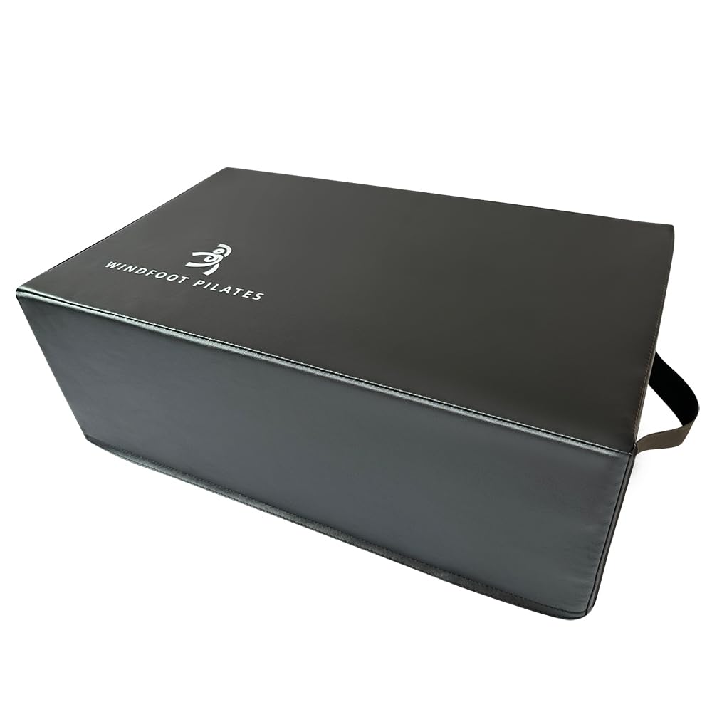 Premium Pilates Reformer Box - Yoga Sitting Box for Stretching & Balance Training | Durable Pilates Equipment Accessories for Home & Studio Workouts | Ideal for Reformer Exercises, Core Strengthening & Flexibility Training