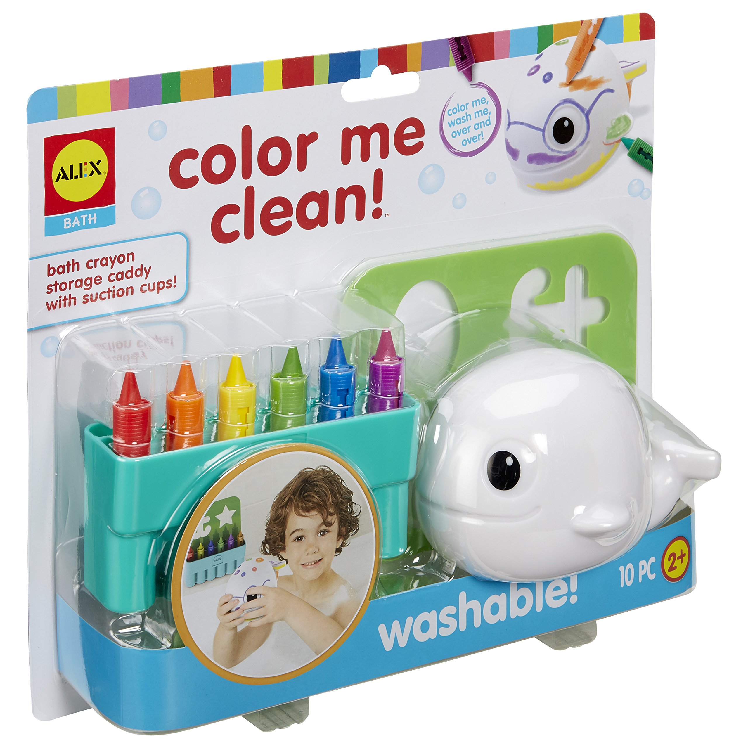 Alex Bath Color Me Clean - Multicolor Washable Kids Bath Crayons for Bathtub Fun & Creative Play | Safe & Non-Toxic Toddler Bath Toys