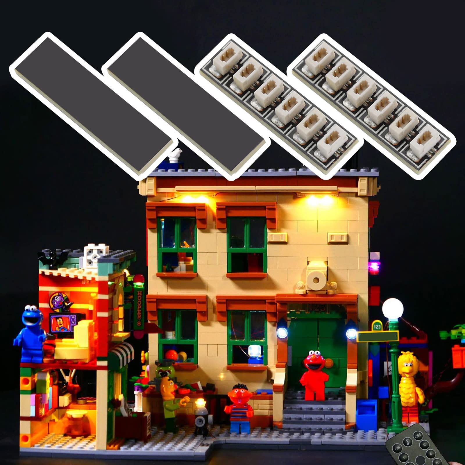 eMagTech 3X 6 Port Expansion Board DIY Kit - Compatible with Lego & Building Blocks for LED Lights, Cables & Power Options (24x6.5mm) - Perfect for STEM Projects, Robotics & Electronic Prototyping